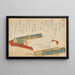 Boutique d'antiquités de la série Célèbres marchandises d'Edo par Shunman - Kubo Shunman — framed artwork on a wall