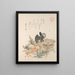 Beans to throw during the Setsubun exorcism ceremony - Kubo Shunman — framed artwork on a wall