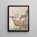The boat sets sail for Tosa - Kubo Shunman — framed artwork on a wall
