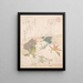 Cherry Blossom and Pine Cone - Kubo Shunman — framed artwork on a wall