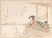 Courtesan leaning on the balustrade of a veranda - Kubo Shunman — artwork view