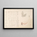 Vase de fleurs en corne et un papillon - Kubo Shunman — framed artwork on a wall