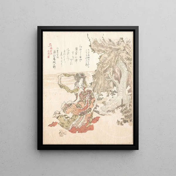 Histoire de Kamakura - Kubo Shunman — framed artwork on a wall