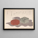 Incense box with wrapping fabric - Kubo Shunman — framed artwork on a wall