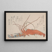 Homard Hamayumi arc cérémonial miniature avec flèches et éventails - Kubo Shunman — framed artwork on a wall