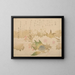 Poems of the New Year, snail and cherry blossoms - Kubo Shunman — framed artwork on a wall