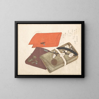 Pocket Books - Kubo Shunman — framed artwork on a wall