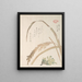 Plant of rice and petasite - Kubo Shunman — framed artwork on a wall