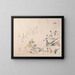 Rose, iris, primrose and daisy - Kubo Shunman — framed artwork on a wall