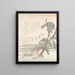 Seascape with Pines and Flying Cranes - Kubo Shunman — framed artwork on a wall