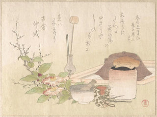 Ensemble d'ustensiles pour la cérémonie du thé - Kubo Shunman — artwork view