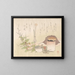 Ensemble d'ustensiles pour la cérémonie du thé - Kubo Shunman — framed artwork on a wall