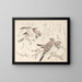 Sparrows and Plum Blossoms - Kubo Shunman — framed artwork on a wall