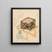 Nature morte de la série The Three Tiered Box of Food - Kubo Shunman — framed artwork on a wall