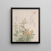 Le souci commun et les fleurs de Rajoman - Kubo Shunman — framed artwork on a wall