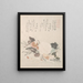 various shells with algae - Kubo Shunman — framed artwork on a wall