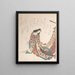 Young lady of the court - Kubo Shunman — framed artwork on a wall