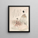 Young noble and carpenter - Kubo Shunman — framed artwork on a wall