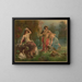 Three Nymphs with Swans - Kunstanstalten AG — framed artwork on a wall