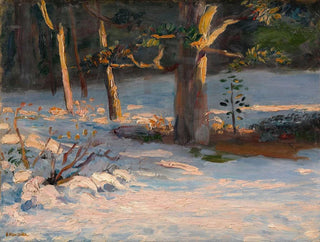 Winter Landscape Painting - Kuroda Seiki — artwork view