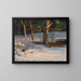 Winter Landscape Painting - Kuroda Seiki — framed artwork on a wall