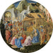 L'Adoration of the Magi - Fra Angelico and Fra Filippo Lippi — displayed in an interior