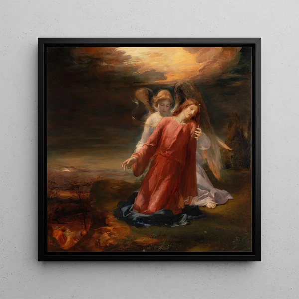 L'Agonie dans le jardin de Gethsémani - George Richmond — framed artwork on a wall