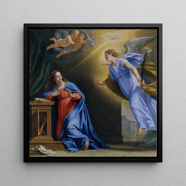 L'Annunciation - Philippe de Champaigne — framed artwork on a wall