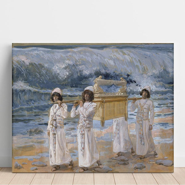 Reproduction of the painting L'Arche crossing the Jordan - James Tissot
