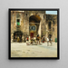 L'Arrêt de la caravane - Victor Huguet — framed artwork on a wall