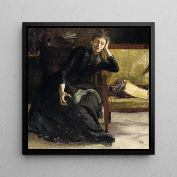L'Artiste Eva Bonnier - Richard Bergh — framed artwork on a wall