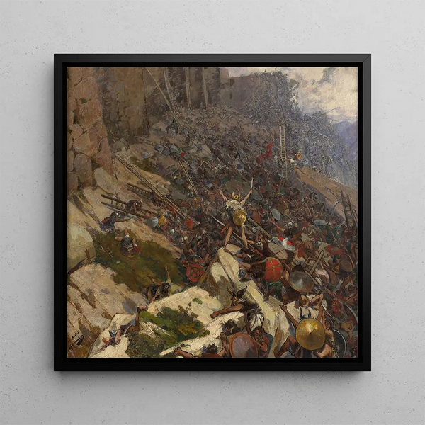 L'Assaut - André Devambez — framed artwork on a wall