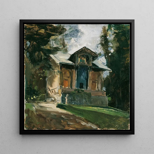 L'Atelier du peintre Heinrich von Angeli à Reichenau - Emil Jakob Schindler — wall display of the artwork