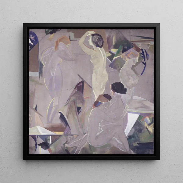 L'Aube - Arthur Bowen Davies — framed artwork on a wall