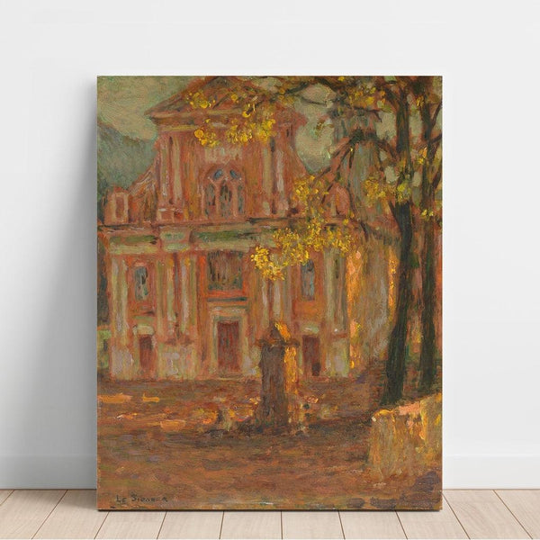 Reproduction of the painting L'Église, Dolceacqua - Henri Le Sidaner