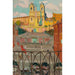 Reproduction of the painting L’Escalier d’Espagne and the Trinité-des-Monts, in the evening - Maurice Denis