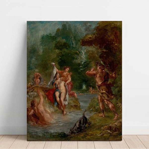 Reproduction of the painting L'Été - Diane surprised by Actéon - Eugène Delacroix