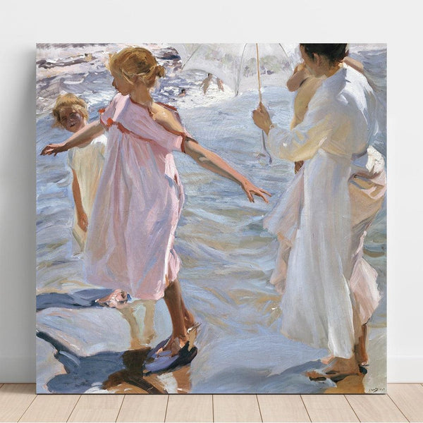 Reproduction of the painting L'Heure du bain, Valence - Joaquín Sorolla