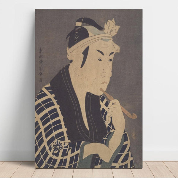 Reproduction of the painting of the actor Matsumoto Koshiro IV in the role of the fishmonger Gorobei - Toshusai Sharaku