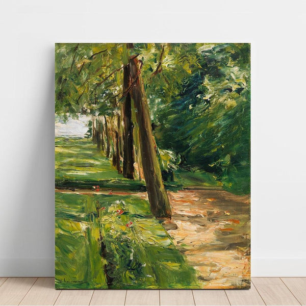 Reproduction of the painting L'allée de bouleaux du Wannseegarten vers l'est - Max Liebermann