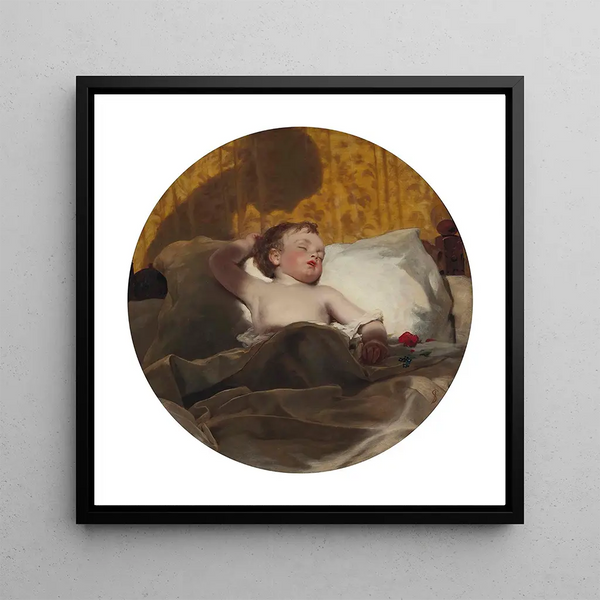 L'amour d'une mère - James Sant — framed artwork on a wall