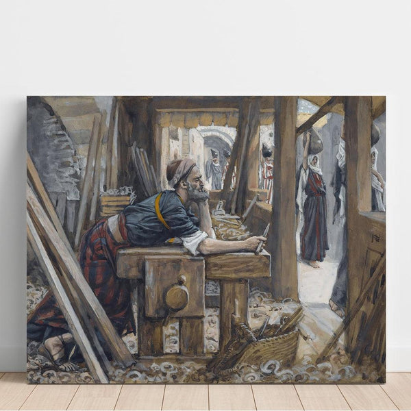 Reproduction of the painting L'anxiété of Saint Joseph - James Tissot
