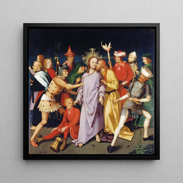 The Arrest of Christ - Hans Holbein the Younger — framed artwork on a wall