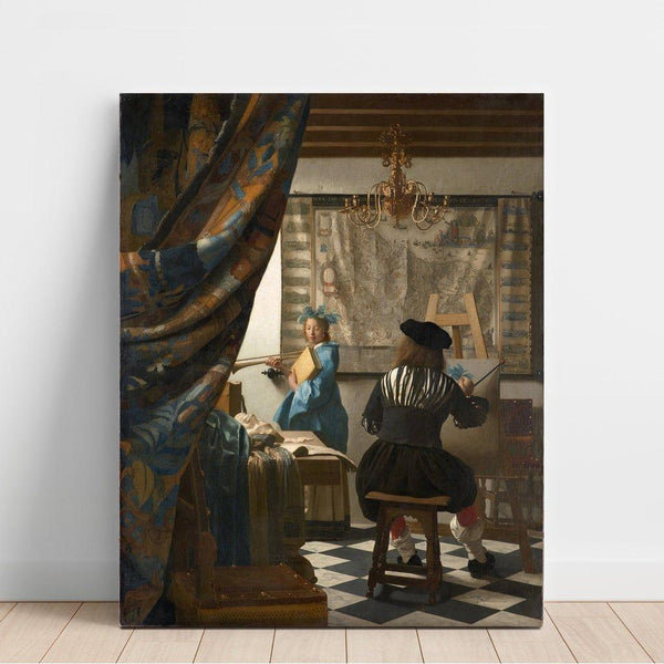 Reproduction of the painting L'art de la peinture - Johannes Vermeer