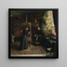 L'artiste danoise Bertha Wegmann peignant un portrait - Jeanna Bauck — framed artwork on a wall