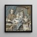 L'artiste lui-même et sa famille - Warner Horstink — framed artwork on a wall