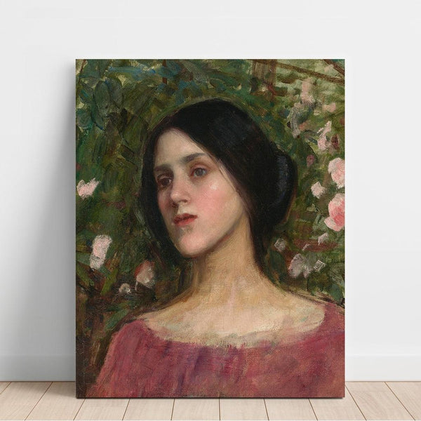 Reproduction of the painting The Rose Enclosure - John William Waterhouse