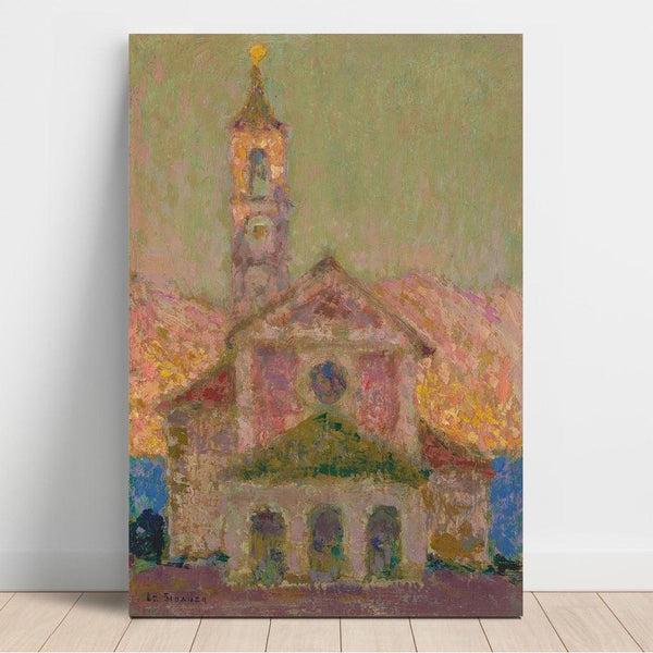 Reproduction of the painting L'église, Lago Maggiore - Henri Le Sidaner