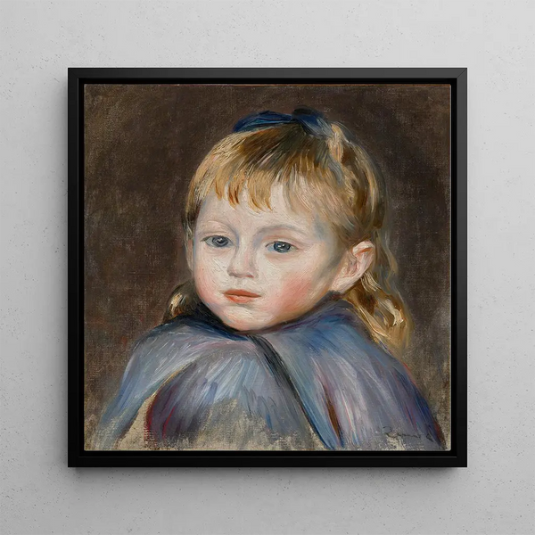 L'enfant à la capuche - Pierre-Auguste Renoir — framed artwork on a wall