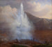 L'éruption du Grand Geyser en Islande en 1834 - Friedrich Theodore Kloss — artwork view